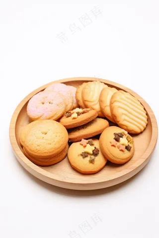 饼干酥脆下午茶美味零食美食摄影图