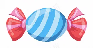 糖果甜蜜卡通插画免抠