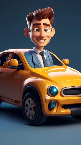 3D卡通人物出租司机男士4