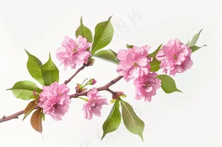 春日樱花花朵摄影图