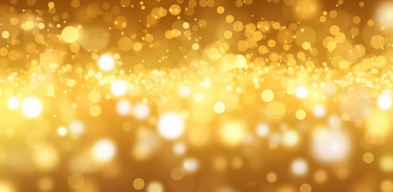 金色闪光颗粒光晕灯光大气耀眼摄影背景图