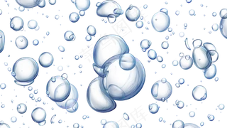 透明水珠psd分层素材