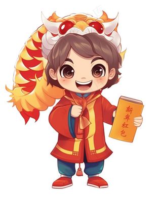 国潮人物龙形象