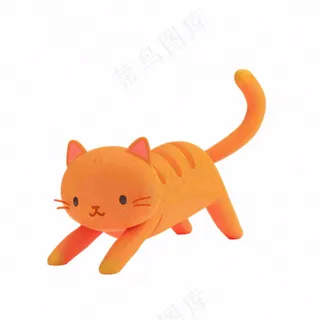 猫咪宠物橘猫卡通插画免抠