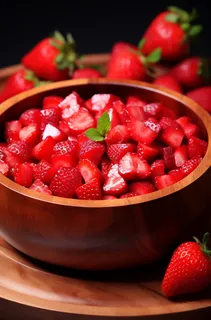 新鲜草莓水果摄影图