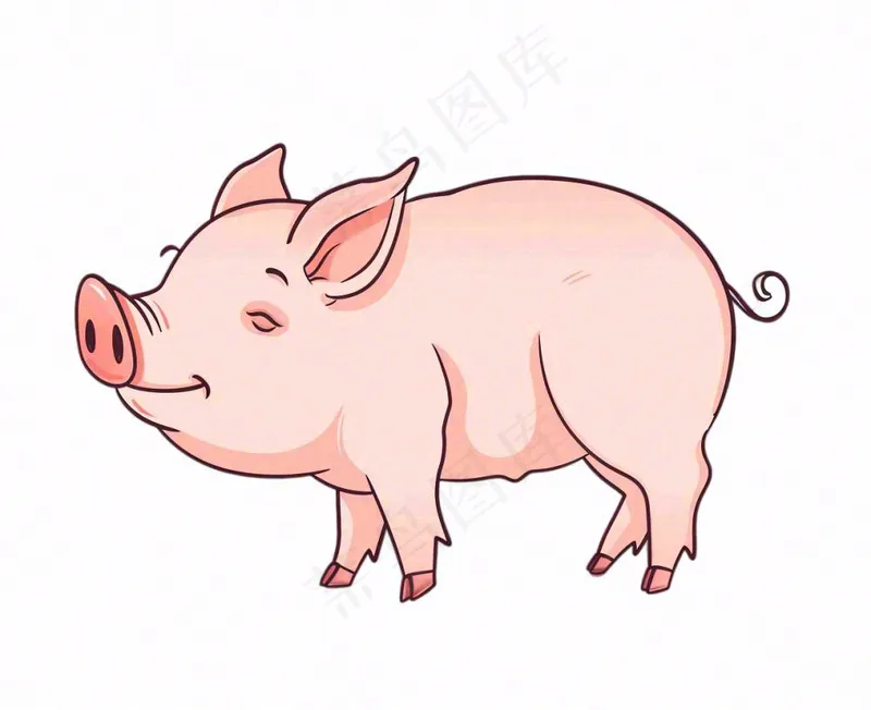 猪牲畜动物卡通插画免抠(1216x992)