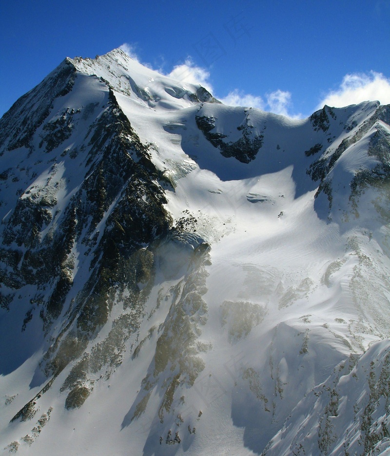 冰雪覆盖的雪山