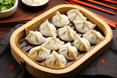 饺子包饺子新年团聚吃饺子美食摄影图