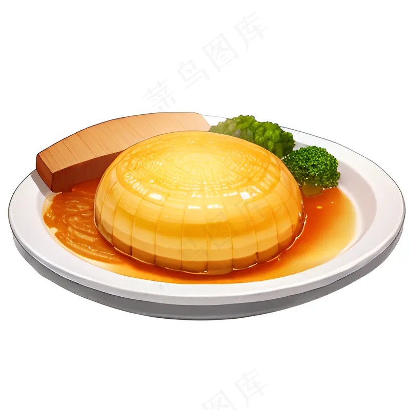 橙色果冻糕点美食西式59