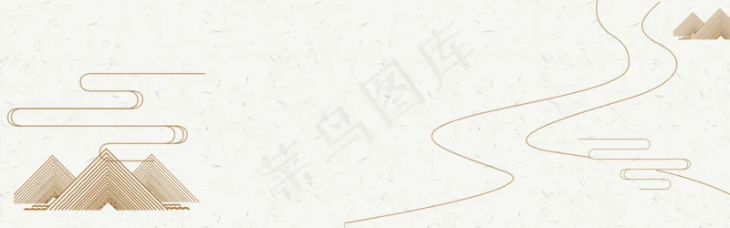 中式水墨PSD分层古风banner模板34psd模版下载
