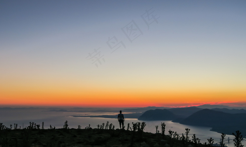 夕阳晚霞图片