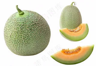 哈密瓜水果实物免抠