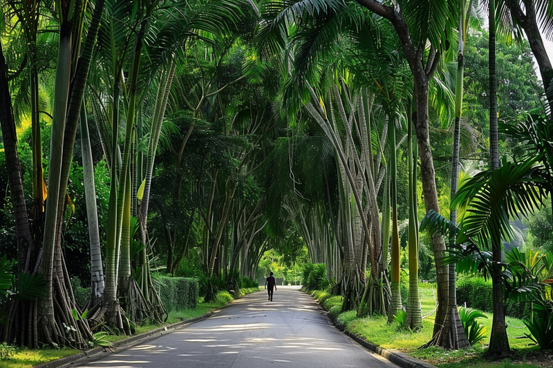 山林森林绿色大自然风景摄影图