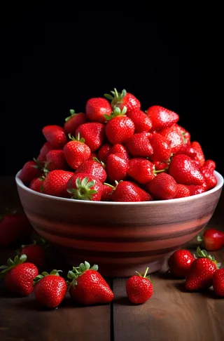 新鲜草莓水果摄影图