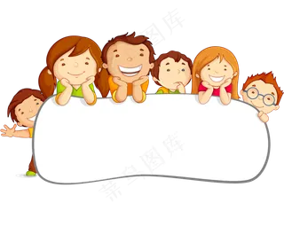 卡通聊天对话方框气泡可爱边框PNG透明免抠装饰图案 PS设计