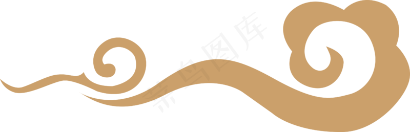 中式传统PNG免扣祥云中国风古典云吉祥图案工笔画创意素材 