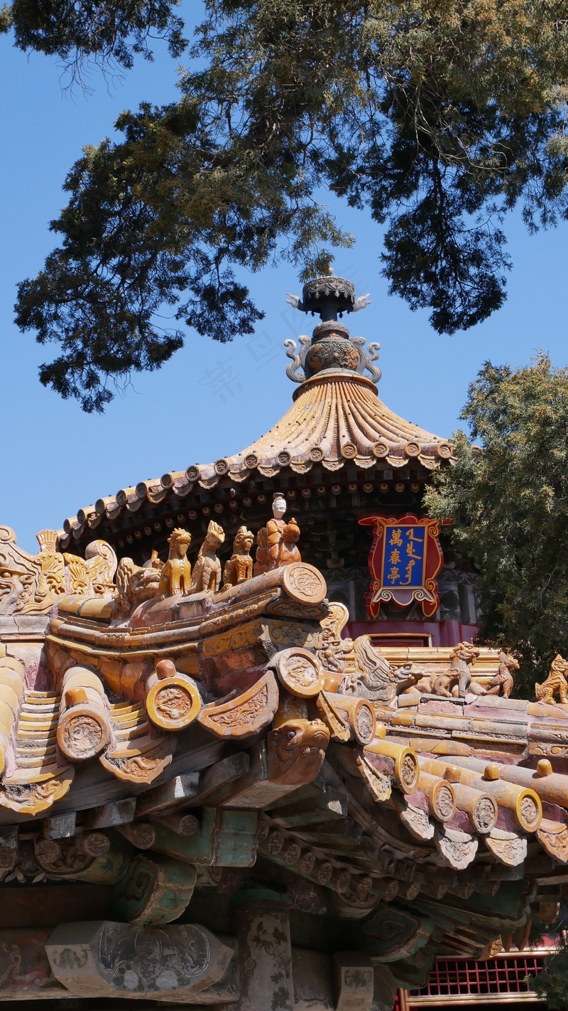 复古屋檐建筑