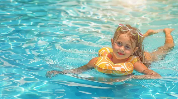 游泳池玩水的儿童夏日清凉摄影图 游泳池玩水的儿童夏日清凉摄影图