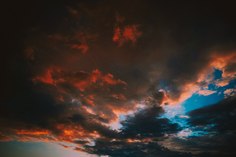 夕阳晚霞图片