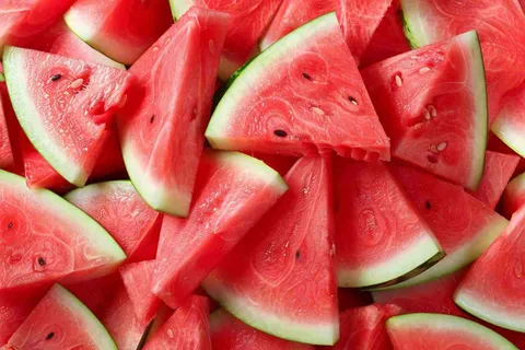 夏日切块西瓜水果美味清爽摄影图