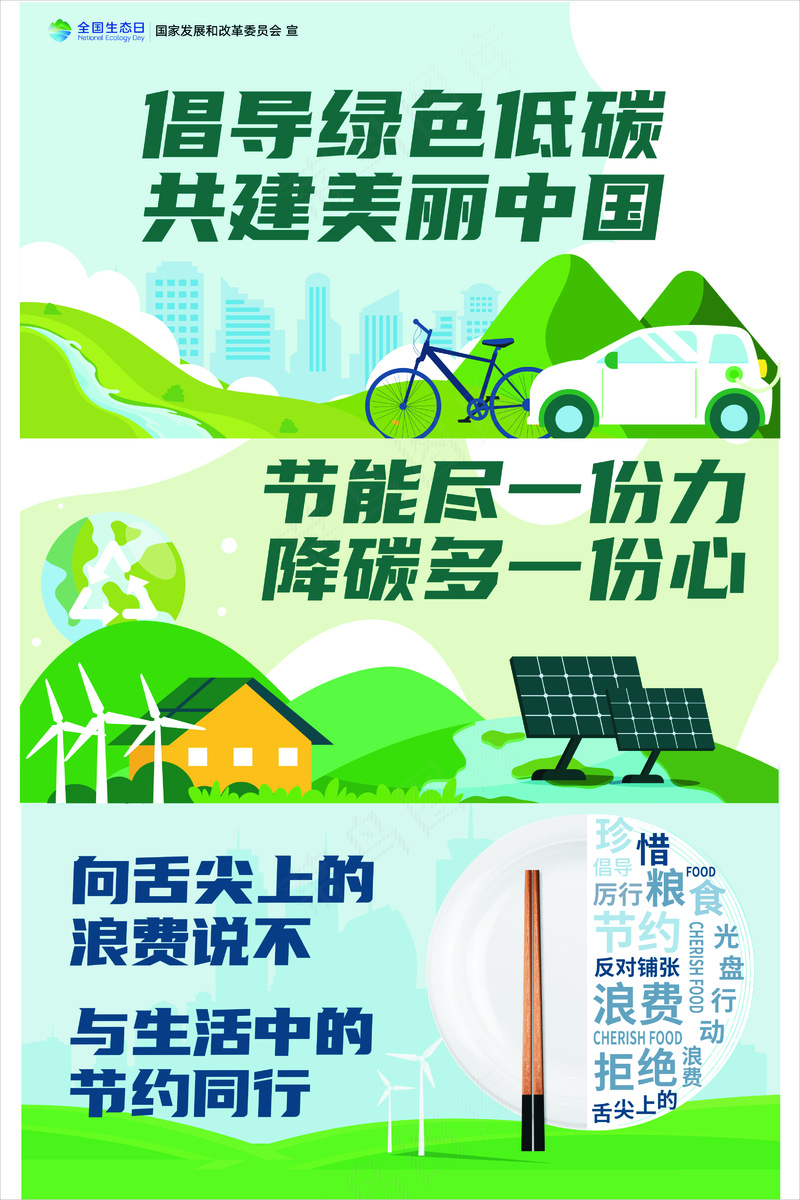 低碳出行绿色环保2（80，120）cdr矢量模版下载
