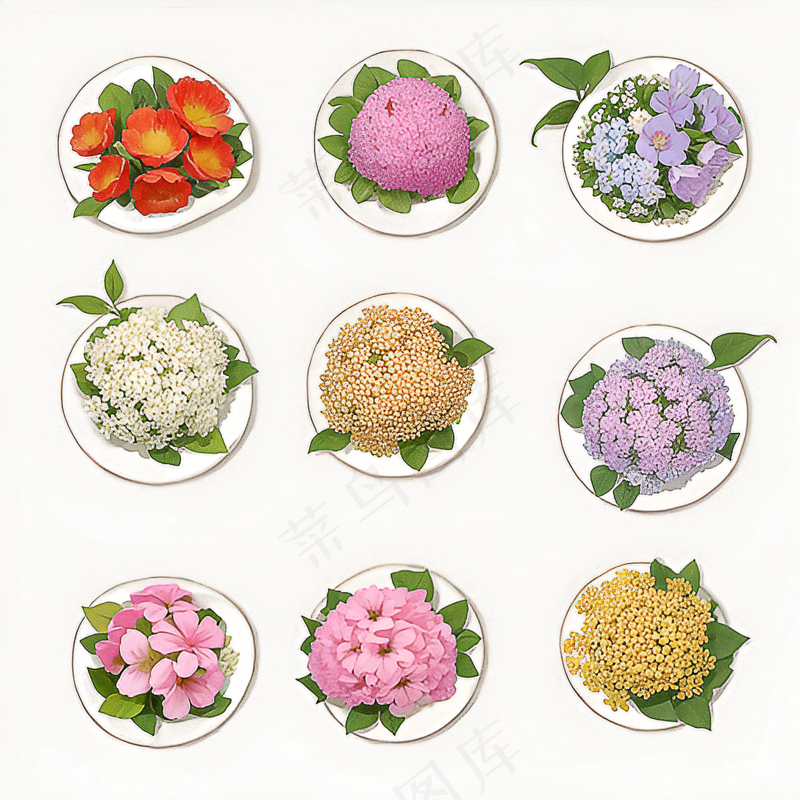 红色黄色粉色玫瑰花免抠素材205