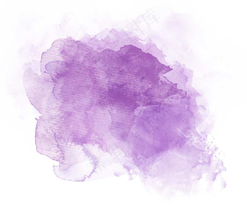 中国新年传统水墨晕染彩色免扣图片素材24