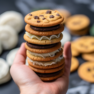 曲奇饼饼干酥脆下午茶美味零食美食摄影图