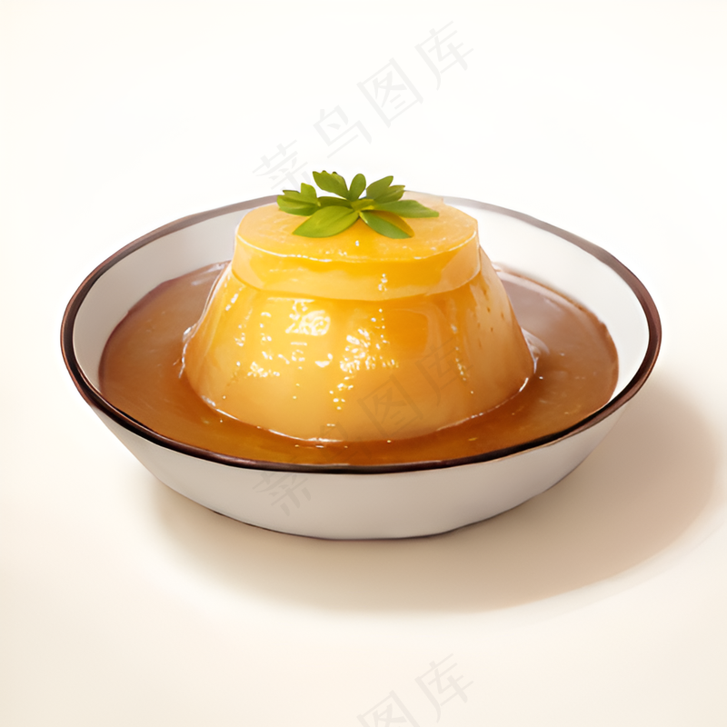 橙色果冻糕点美食西式15