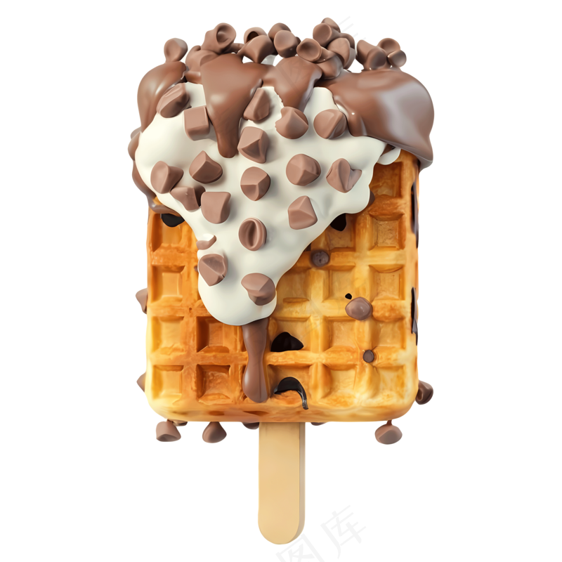 免抠巧克力碎雪糕