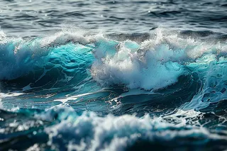 海洋海浪浪花摄影图