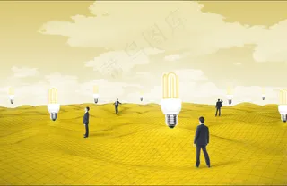 电灯用电安全展板背景