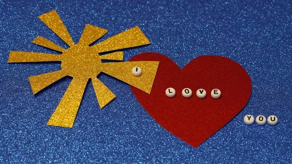 我爱你纸板贺卡