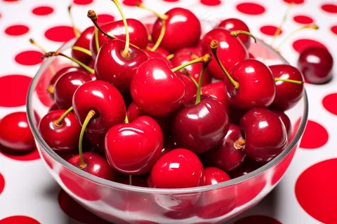红樱桃车厘子水果新鲜摄影图