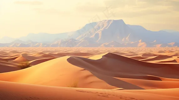 沙漠干旱沙丘黄土色摄影图