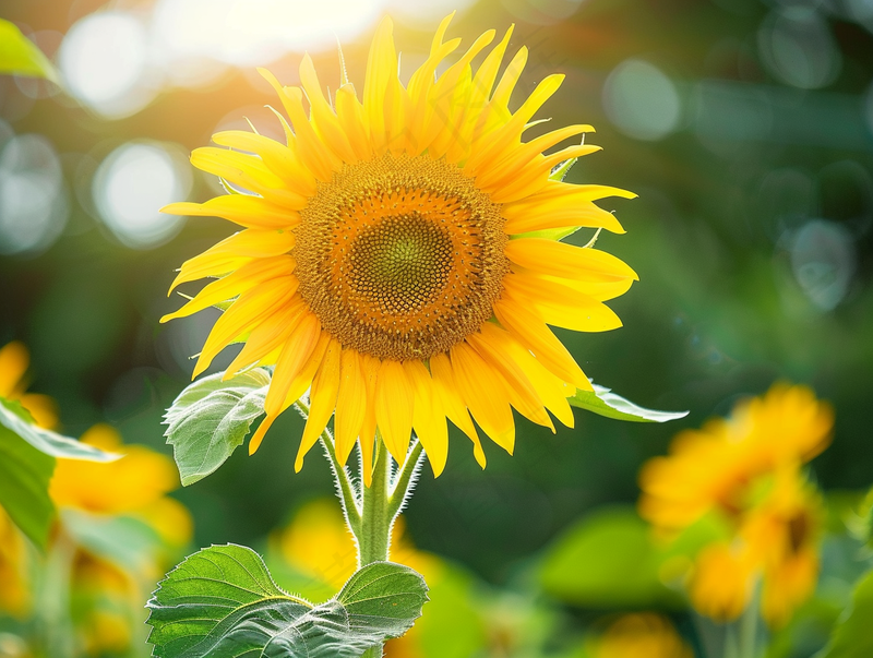 a close up of a sunflower with a blurry background, a picture by Yasushi Sugiyama, pixabay, renaissance, sunflower, helianthus flowers, sunflower background 