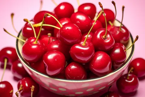 红樱桃车厘子水果新鲜摄影图