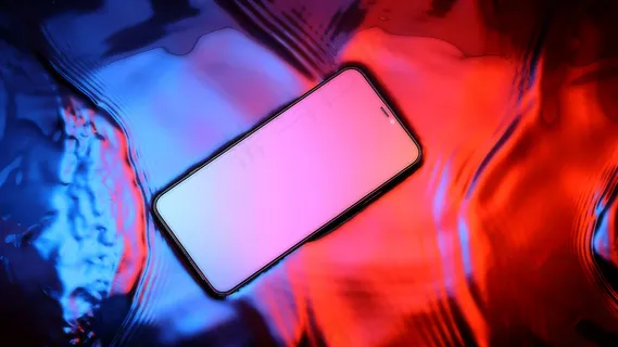 产品红蓝光风格场景图