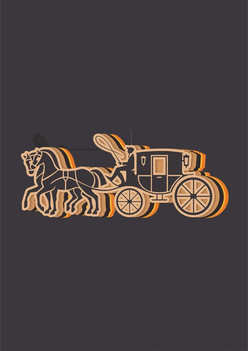 Coach马车标cdr矢量模版下载