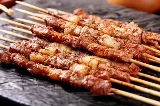 烧烤五花肉烤肉美食