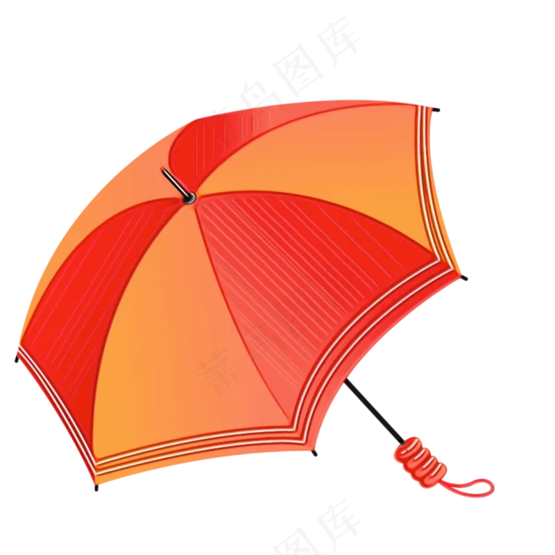 免抠卡通雨伞