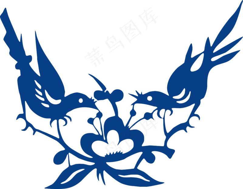 古代青花瓷图案花纹中国风图案祥云纹理传统图腾PNG免扣素材