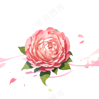 粉色花朵桃花玫瑰免抠素材45