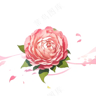 粉色花朵桃花玫瑰免抠素材45