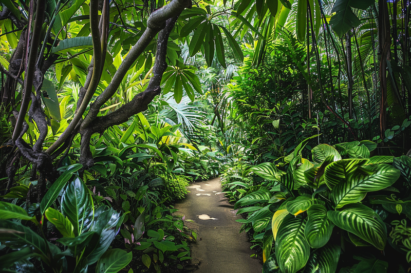 山林森林绿色大自然风景摄影图