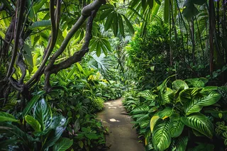 山林森林绿色大自然风景摄影图