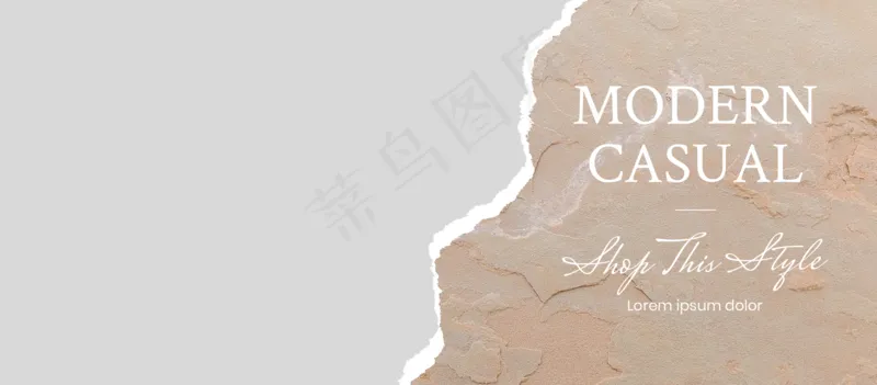 棕色背景撕裂风照片相册11psd模版下载