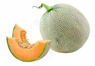 哈密瓜水果实物免抠