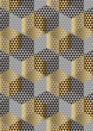 金属质感 不规则图案 蜂巢形状