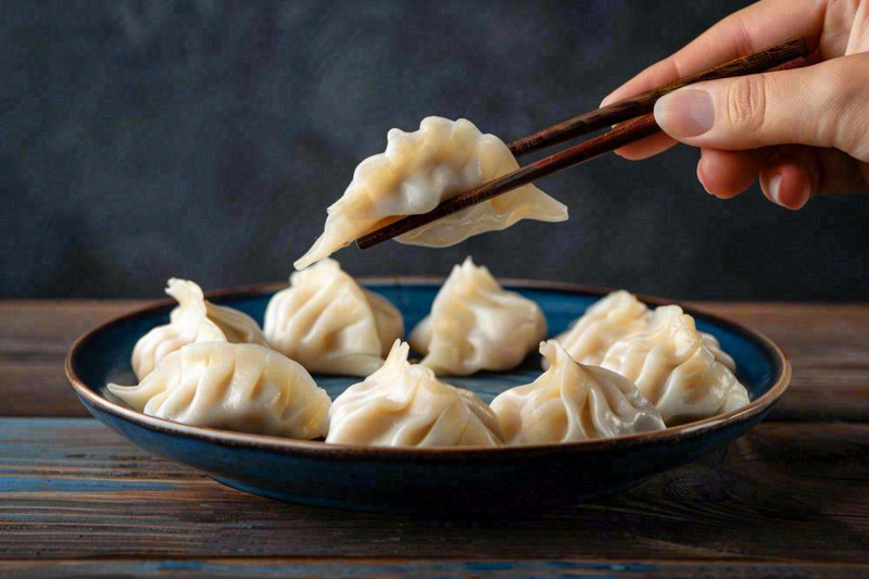 饺子中国传统美食冬至吃饺子摄影图(1344x896)